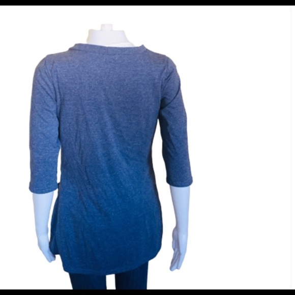 CATWORLD Button Front Cardigan With Pockets & Crop Sleeve Length Denim Blue XS - Picture 3 of 10